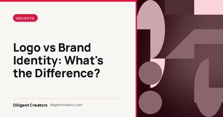 Diligent Creators blog cover: Logo vs Brand Identity: What's the Difference?